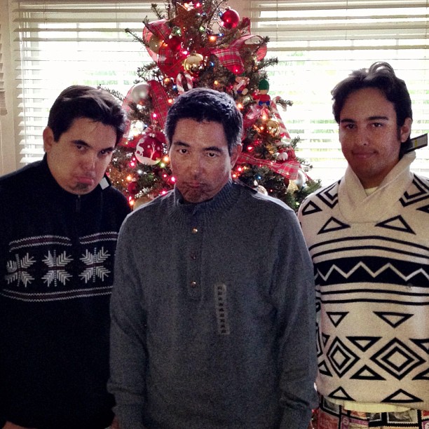 "Uhh, Thanks Mom for our Christmas sweaters..." Merry Christmas from ManoaDNA!!! via Instagram