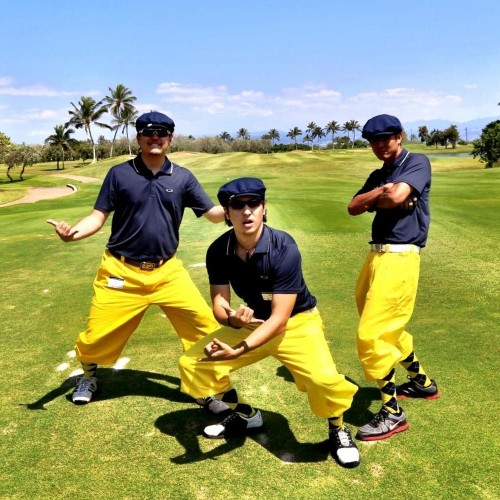 Alex, Nick, and friend Zach join forces to take on the Punahou Alumni Tournament at Hawaii Prince Golf Club.